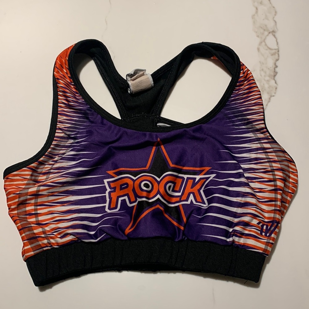 Varsity Rockstar Cheer Sports Bra - Size S/M